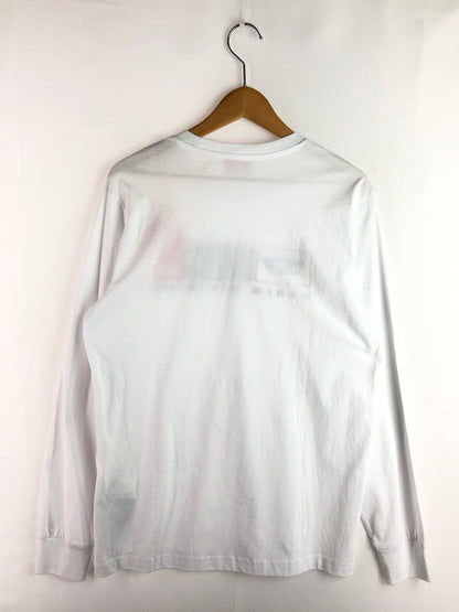 【中古品】【メンズ】 DIESEL ディーゼル T-JUST-LS-DIV A03768 0AAXJ ロゴ Tシャツ 長袖Tシャツ 141-260106-na-17-tag サイズ：S カラー：ホワイト 万代Net店