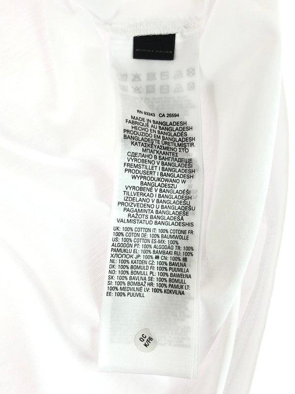 【中古品】【メンズ】 DIESEL ディーゼル T-JUST-LS-DIV A03768 0AAXJ ロゴ Tシャツ 長袖Tシャツ 141-260106-na-17-tag サイズ：S カラー：ホワイト 万代Net店