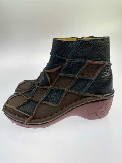 【中古品】【レディース】 Estacion エスタシオン TKG088 ショートブーツ 靴 シューズ 167-250119-AS-24-min サイズ：L カラー：ブラウン/ブラック 万代Net店