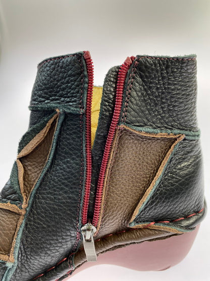 【中古品】【レディース】 Estacion エスタシオン TKG088 ショートブーツ 靴 シューズ 167-250119-AS-24-min サイズ：L カラー：ブラウン/ブラック 万代Net店