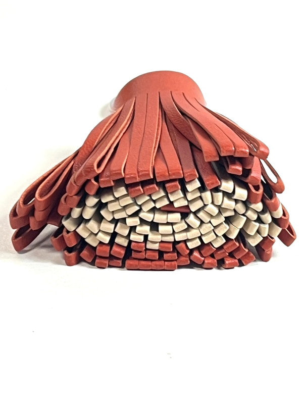 【中古美品】【レディース】 未使用 HERMES エルメス カルメン トリコロール チャーム キーリング レザー 箱付 183-250923-SS-01-ich 万代Net店