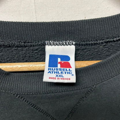 【中古品】【メンズ】 RUSSELL ATHLETIC ラッセル アスレチック スウェット 90s メキシコ製 XXL ブラック 前V 希少 183-250725-AA-05-ich サイズ：XXL カラー：ブラック 万代Net店
