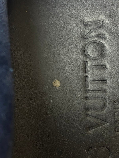 【中古品】【メンズ】 LOUIS VUITTON ルイ・ヴィトン ドライビングシューズ  スエード レザー 靴 179-250228-me-33-min サイズ：9(27.5cm） カラー：グレー/ブラック/ネイビー 万代Net店