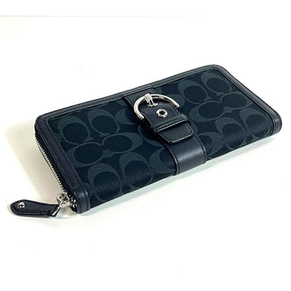 【中古品】【レディース】 COACH コーチ 長財布 ウォレット ブラック 財布 黒 183-250723-AA-04-ich カラー：ブラック 万代Net店