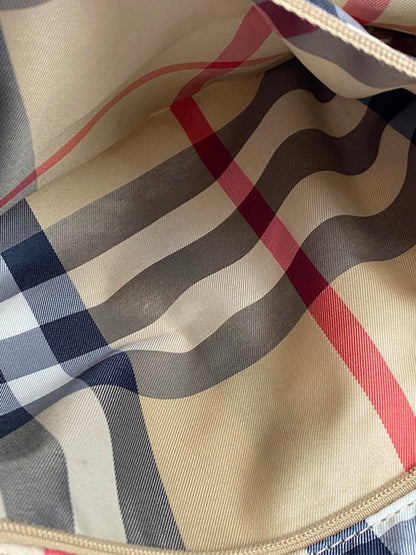 【中古品】【メンズ/レディース】 BURBERRY バーバリー NYLON TOTEBAG SHOULDERBAG ナイロン トートバッグ ショルダーバッグ ノバチェック カバン 180-250416-yn-13-min カラー：ベージュ系 万代Net店