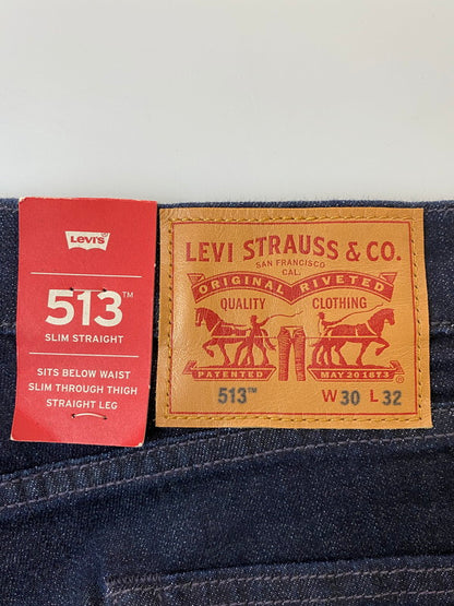 【中古美品】【メンズ】 Levi's リーバイス 08513-0588 513 SLIM STRAIGHT DENIM PANTS デニムパンツ 158-250223-ks-11-min サイズ：W30L32 カラー：インディゴ 万代Net店