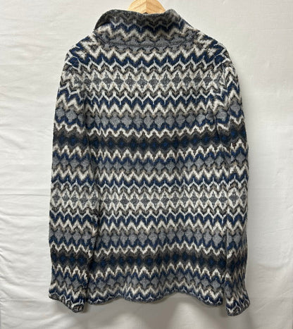 【中古品】【メンズ】 Altea アルテア ウールニットジャケット ブルー ブラウン グレー サイズL 147-250724-AA-08-ich サイズ：L カラー：青・グレー 万代Net店