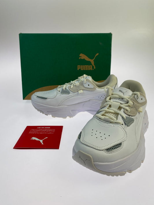 【中古美品】【レディース】 PUMA プーマ ORKID WNS 383136 08 オーキッド ウィメンズ スニーカー 靴 166-241204-yn-08-min サイズ：23.0cm カラー：ホワイト 万代Net店