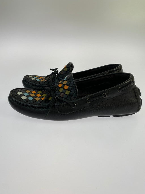 【中古品】【メンズ】 BOTTEGAVENETA ボッテガヴェネタ イントレチャート ドライビングシューズ モカシン レザーシューズ 183-250308-AS-79-min サイズ：39 カラー：ブラック 万代Net店