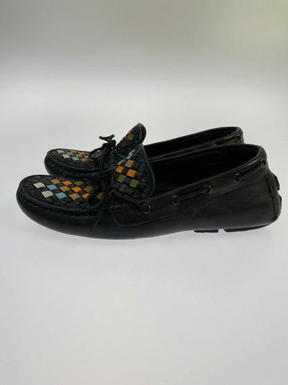 【中古品】【メンズ】 BOTTEGAVENETA ボッテガヴェネタ イントレチャート ドライビングシューズ モカシン レザーシューズ 183-250308-AS-79-min サイズ：39 カラー：ブラック 万代Net店