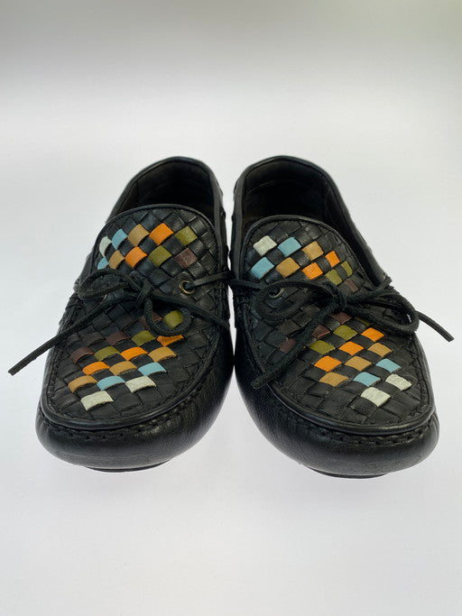 【中古品】【メンズ】 BOTTEGAVENETA ボッテガヴェネタ イントレチャート ドライビングシューズ モカシン レザーシューズ 183-250308-AS-79-min サイズ：39 カラー：ブラック 万代Net店