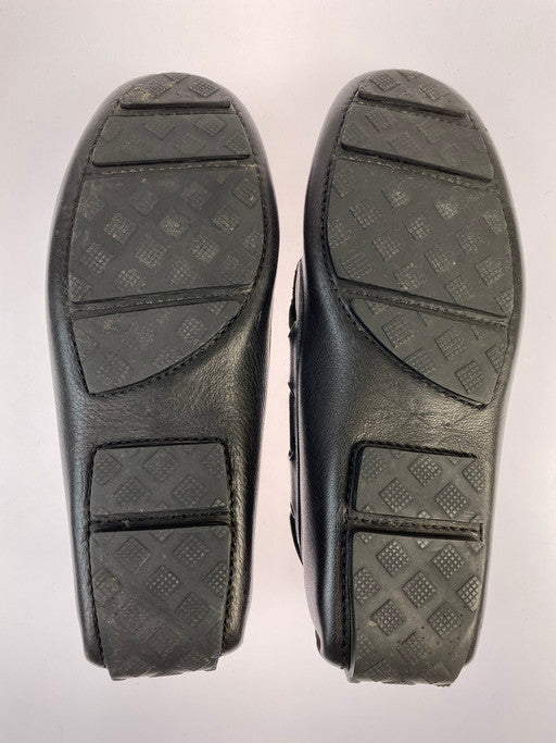 【中古品】【メンズ】 BOTTEGAVENETA ボッテガヴェネタ イントレチャート ドライビングシューズ モカシン レザーシューズ 183-250308-AS-79-min サイズ：39 カラー：ブラック 万代Net店