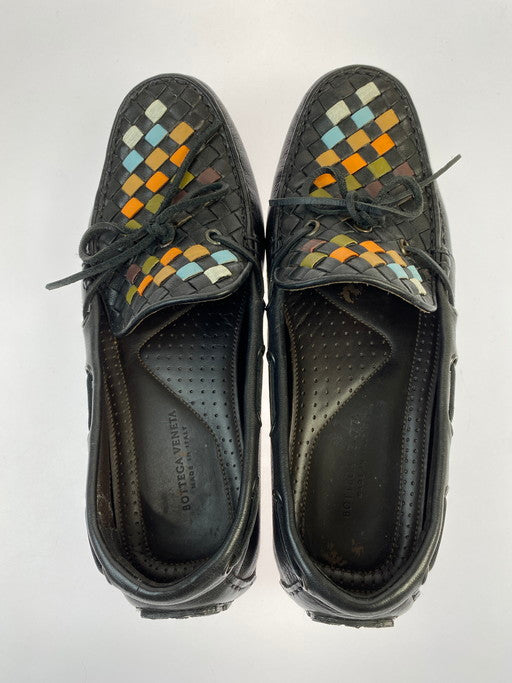 【中古品】【メンズ】 BOTTEGAVENETA ボッテガヴェネタ イントレチャート ドライビングシューズ モカシン レザーシューズ 183-250308-AS-79-min サイズ：39 カラー：ブラック 万代Net店