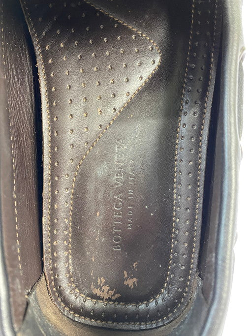 【中古品】【メンズ】 BOTTEGAVENETA ボッテガヴェネタ イントレチャート ドライビングシューズ モカシン レザーシューズ 183-250308-AS-79-min サイズ：39 カラー：ブラック 万代Net店