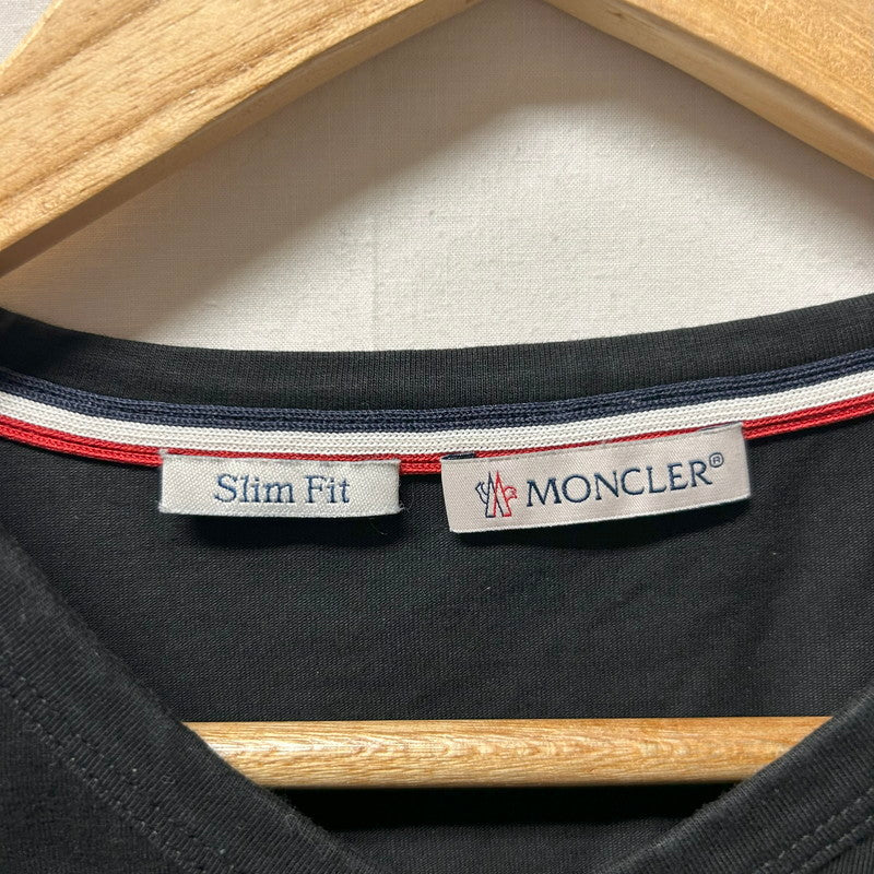 【中古品】【メンズ】 MONCLER モンクレール Ｔシャツ Slim Fit XXLサイズ 170-250724-AA-12-ich サイズ：XXL カラー：ブラック 万代Net店