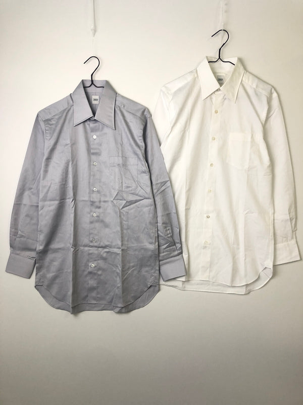 【中古品】【メンズ】 TAKEO KIKUCHI タケオキクチ セットアップ スーツ + シャツ2枚セット 147-260904-AS-26-hon サイズ：2 カラー：ネイビー 万代Net店