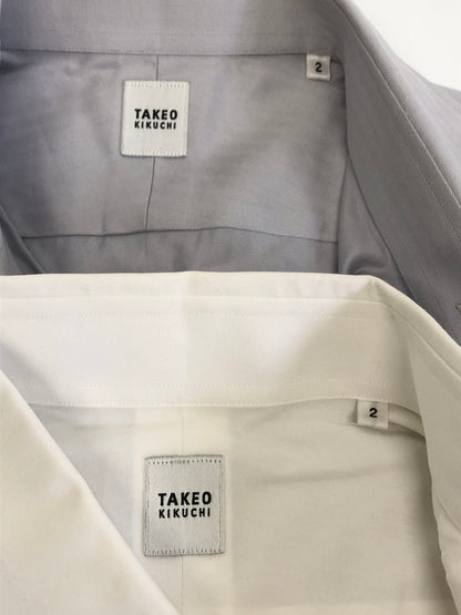 【中古品】【メンズ】 TAKEO KIKUCHI タケオキクチ セットアップ スーツ + シャツ2枚セット 147-260904-AS-26-hon サイズ：2 カラー：ネイビー 万代Net店