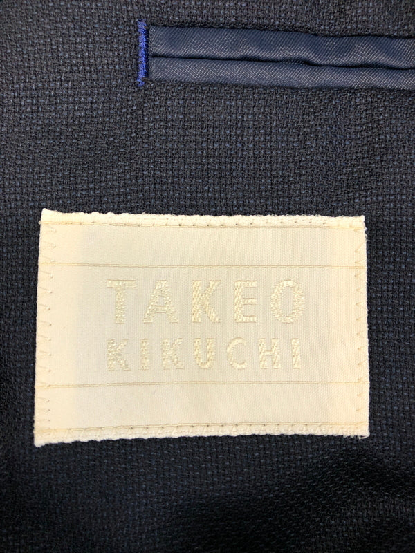 【中古品】【メンズ】 TAKEO KIKUCHI タケオキクチ セットアップ スーツ + シャツ2枚セット 147-260904-AS-26-hon サイズ：2 カラー：ネイビー 万代Net店