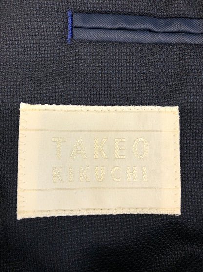 【中古品】【メンズ】 TAKEO KIKUCHI タケオキクチ セットアップ スーツ + シャツ2枚セット 147-260904-AS-26-hon サイズ：2 カラー：ネイビー 万代Net店