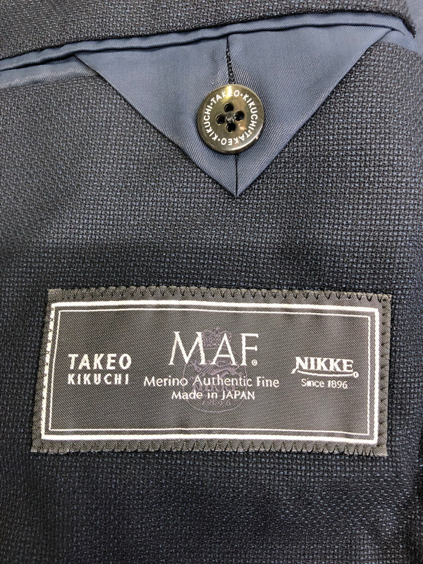 【中古品】【メンズ】 TAKEO KIKUCHI タケオキクチ セットアップ スーツ + シャツ2枚セット 147-260904-AS-26-hon サイズ：2 カラー：ネイビー 万代Net店