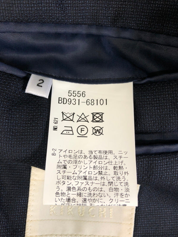 【中古品】【メンズ】 TAKEO KIKUCHI タケオキクチ セットアップ スーツ + シャツ2枚セット 147-260904-AS-26-hon サイズ：2 カラー：ネイビー 万代Net店