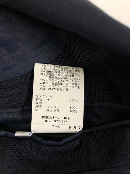 【中古品】【メンズ】 TAKEO KIKUCHI タケオキクチ セットアップ スーツ + シャツ2枚セット 147-260904-AS-26-hon サイズ：2 カラー：ネイビー 万代Net店