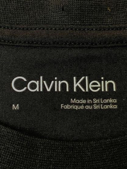 【中古品】【メンズ】 1191 カルバンクライン FRONT LOGO SS CREWNECK TEE 40QC821 001 フロントロゴ 半袖 クルーネック Tシャツ トップス 141-250513-jt-16-min サイズ：M カラー：ブラック 万代Net店