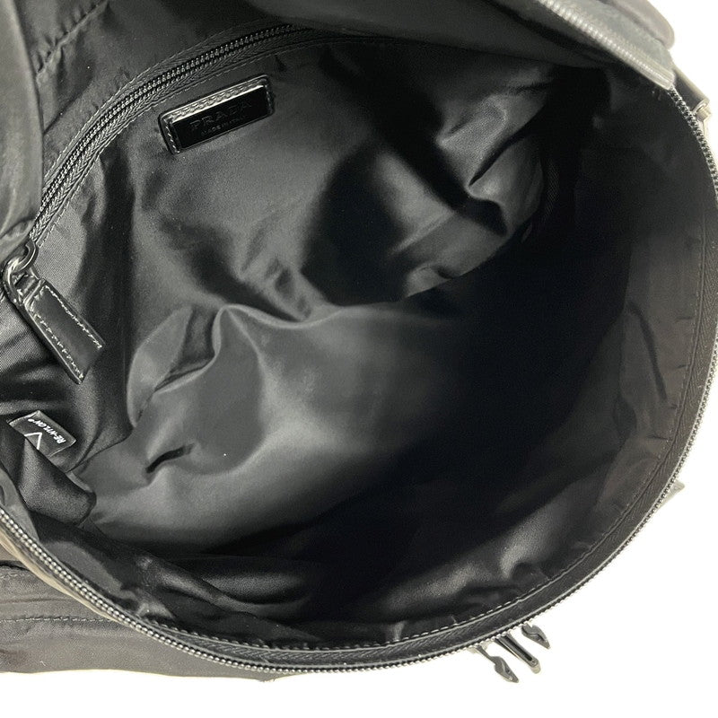 【中古美品】【メンズ】 PRADA プラダ 未使用品 プラダ PRADA Re-Nylon ショルダーバッグ ナイロン/レザー 2VD062 F0002 NERO 180-250204-SS-01-ich 万代Net店