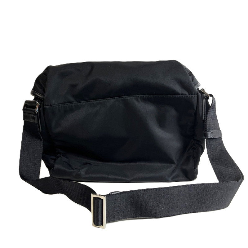 【中古美品】【メンズ】 PRADA プラダ 未使用品 プラダ PRADA Re-Nylon ショルダーバッグ ナイロン/レザー 2VD062 F0002 NERO 180-250204-SS-01-ich 万代Net店