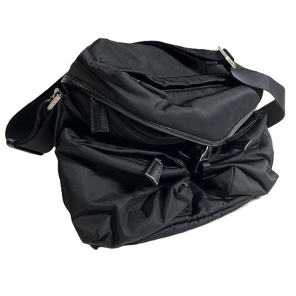 【中古美品】【メンズ】 PRADA プラダ 未使用品 プラダ PRADA Re-Nylon ショルダーバッグ ナイロン/レザー 2VD062 F0002 NERO 180-250204-SS-01-ich 万代Net店