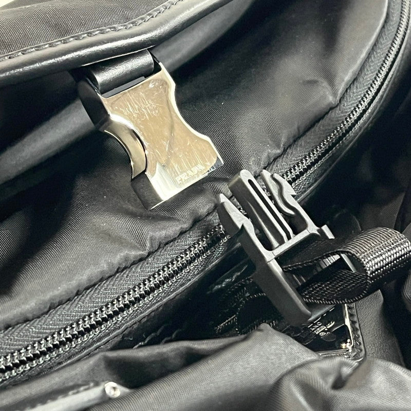 【中古美品】【メンズ】 PRADA プラダ 未使用品 プラダ PRADA Re-Nylon ショルダーバッグ ナイロン/レザー 2VD062 F0002 NERO 180-250204-SS-01-ich 万代Net店