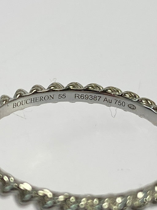 【中古美品】【メンズ】 Boucheron ブシュロン セルパンボエム アクアプレーズ スモール K18 2.7g 指輪 リング 182-250223-AS-6-min カラー：ブルー/シルバー 万代Net店