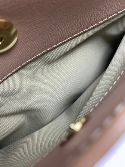 【LIFTる。景品】【中古美品】【メンズ/レディース】 Furla フルラ AGATA アガタ 2WAY ハンドバッグ ショルダーバッグ レディース レザー 188-250521-em-02-min カラー：ローズ 万代Net店