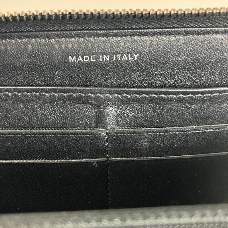 【中古品】【レディース】 CHANEL シャネル 長財布 ラウンドファスナー ラムスキン ステッチ ブラックシャネル 181-250723-AA-01-ich カラー：ブラック 万代Net店