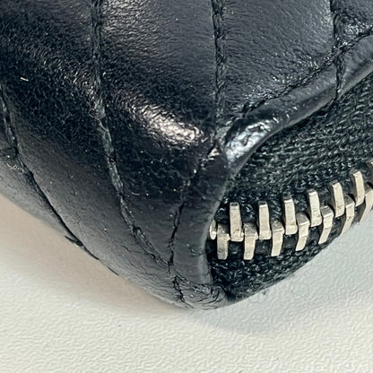 【中古品】【レディース】 CHANEL シャネル 長財布 ラウンドファスナー ラムスキン ステッチ ブラックシャネル 181-250723-AA-01-ich カラー：ブラック 万代Net店
