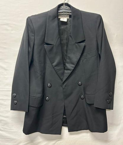 【中古品】【メンズ】 YVES SAINT LAURENT イヴ・サンローラン タキシード ジャケット LAINE-WOOL 183-250724-AA-04-ich サイズ：36 カラー：ブラック 万代Net店