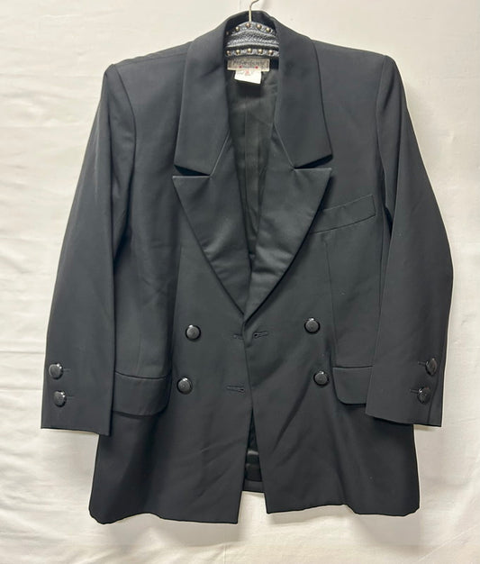 【中古品】【メンズ】 YVES SAINT LAURENT イヴ・サンローラン タキシード ジャケット LAINE-WOOL 183-250724-AA-04-ich サイズ：36 カラー：ブラック 万代Net店