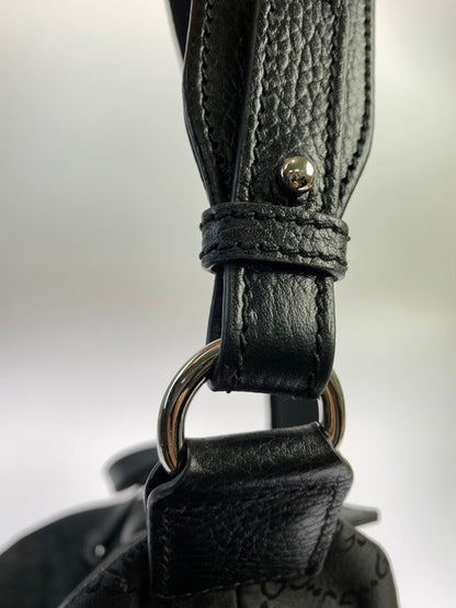 【中古品】【メンズ/レディース】 GUCCI グッチ 2way ボストンバッグ 449180 GGナイロン レザー ブラック ショルダーバッグ 鞄 180-250223-AS-4-min カラー：ブラック 万代Net店