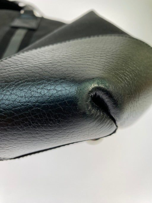 【中古品】【メンズ/レディース】 GUCCI グッチ 2way ボストンバッグ 449180 GGナイロン レザー ブラック ショルダーバッグ 鞄 180-250223-AS-4-min カラー：ブラック 万代Net店