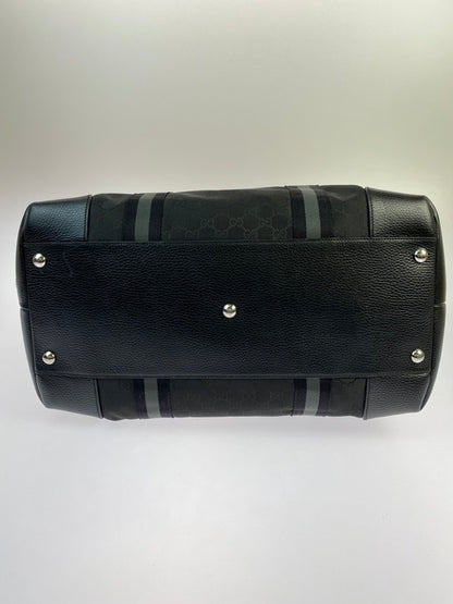 【中古品】【メンズ/レディース】 GUCCI グッチ 2way ボストンバッグ 449180 GGナイロン レザー ブラック ショルダーバッグ 鞄 180-250223-AS-4-min カラー：ブラック 万代Net店