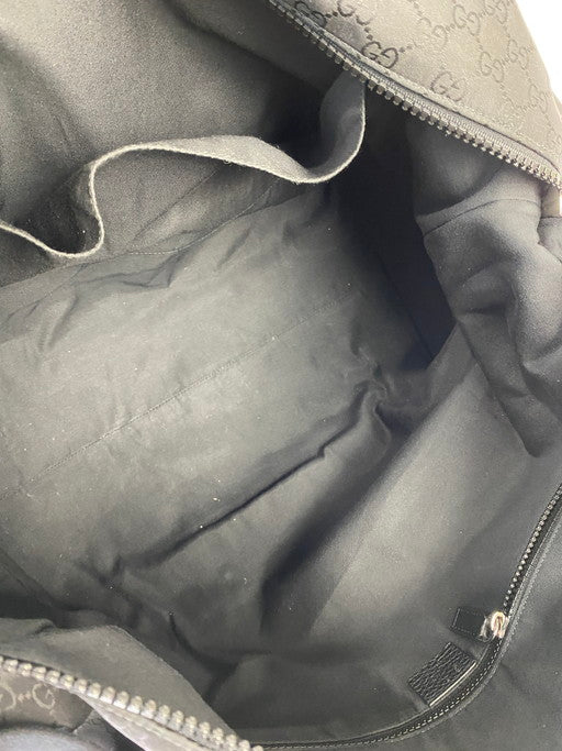 【中古品】【メンズ/レディース】 GUCCI グッチ 2way ボストンバッグ 449180 GGナイロン レザー ブラック ショルダーバッグ 鞄 180-250223-AS-4-min カラー：ブラック 万代Net店