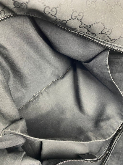 【中古品】【メンズ/レディース】 GUCCI グッチ 2way ボストンバッグ 449180 GGナイロン レザー ブラック ショルダーバッグ 鞄 180-250223-AS-4-min カラー：ブラック 万代Net店