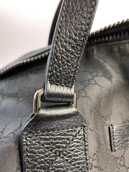 【中古品】【メンズ/レディース】 GUCCI グッチ 2way ボストンバッグ 449180 GGナイロン レザー ブラック ショルダーバッグ 鞄 180-250223-AS-4-min カラー：ブラック 万代Net店