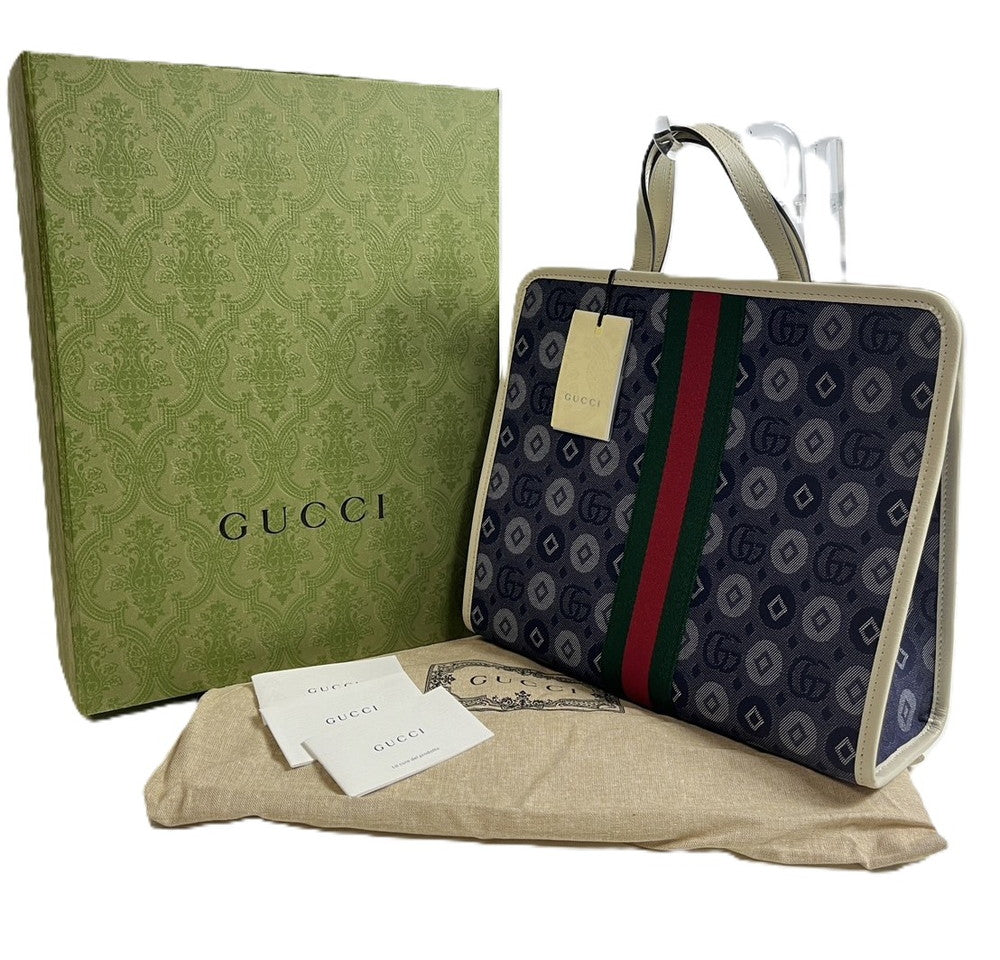 【中古美品】【レディース】 GUCCI グッチ 未使用  チルドレンズ ダブルG トートバッグ 付属有 180-241225-SS-04-ich 万代Net店