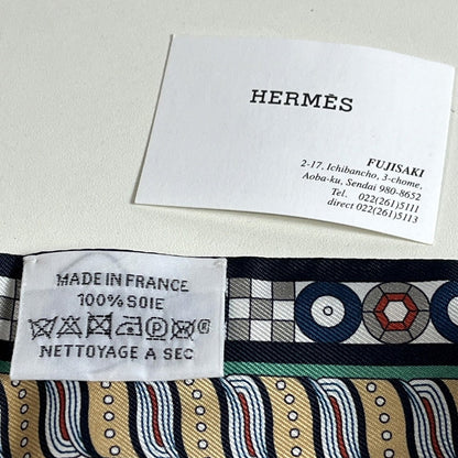 【中古美品】【レディース】 HERMES エルメス 未使用 エルメス HERMES ツイリー スカーフ ハーネスの薔薇窓 183-250122-SS-02-ich 万代Net店