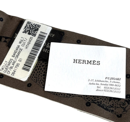 【中古美品】【レディース】 HERMES エルメス 未使用 エルメス HERMES ツイリー スカーフ GUEPARDS BANDANA 183-250122-SS-06-ich 万代Net店