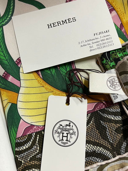 【中古美品】【レディース】 HERMES エルメス 未使用 Hermes エルメス スカーフ カレ90 WASH ザンベジ川の行進 シルク 183-250116-SS-02-ich 万代Net店