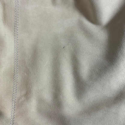 【中古品】【レディース】 LOEWE ロエベ ストール カシミヤ100%/ゴートレザー 山羊革 グレー/ベージュ リバーシブル スカーフ マフラー ヴィンテージ 187-250725-AA-02-ich カラー：グレー 万代Net店