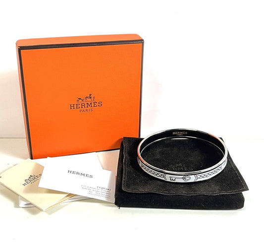 【中古美品】【レディース】 HERMES エルメス 未使用 エルメス HERMES エマイユPM レ クレ バングル ブレスレット 182-250120-SS-03-ich 万代Net店