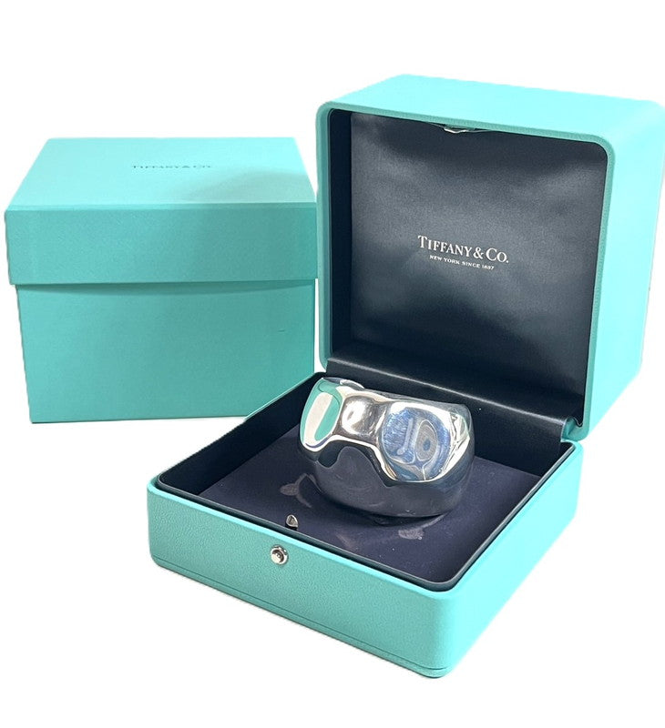 【中古美品】【レディース】 TIFFANY&Co. ティファニー 極美品 TIFFANY＆Co. ティファニーファセット カフ ワイドカフ スターリングシルバー サイズ ミディアム 182-250122-SS-10-ich 万代Net店